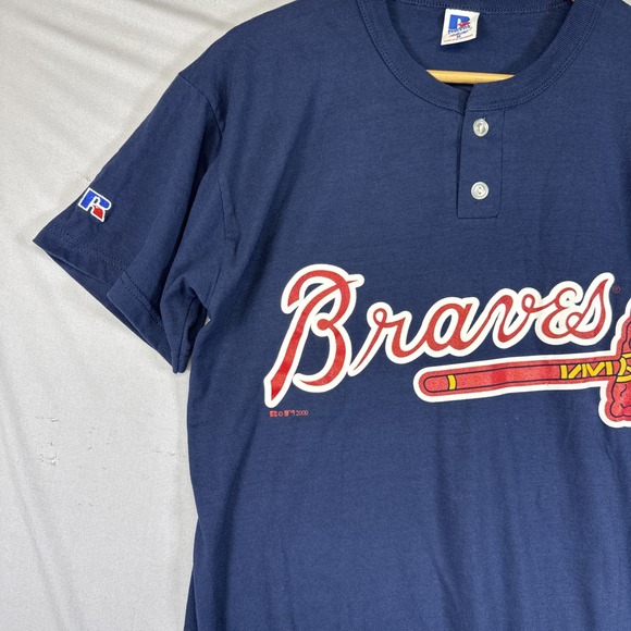 Vintage Atlanta Braves Russell Athletic T Shirt Size M - Picture 2 of 8